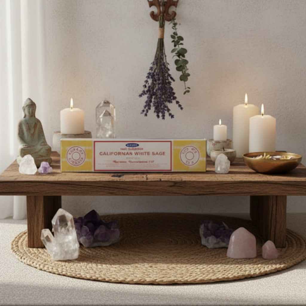Satya California White Sage Incense Sticks for Cleansing and Purifying Spaces