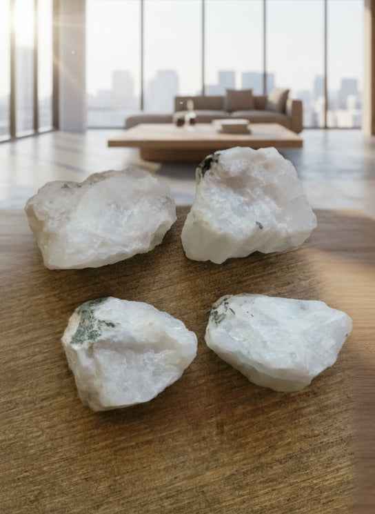 Rainbow Moonstone Rough Rock for Clarity