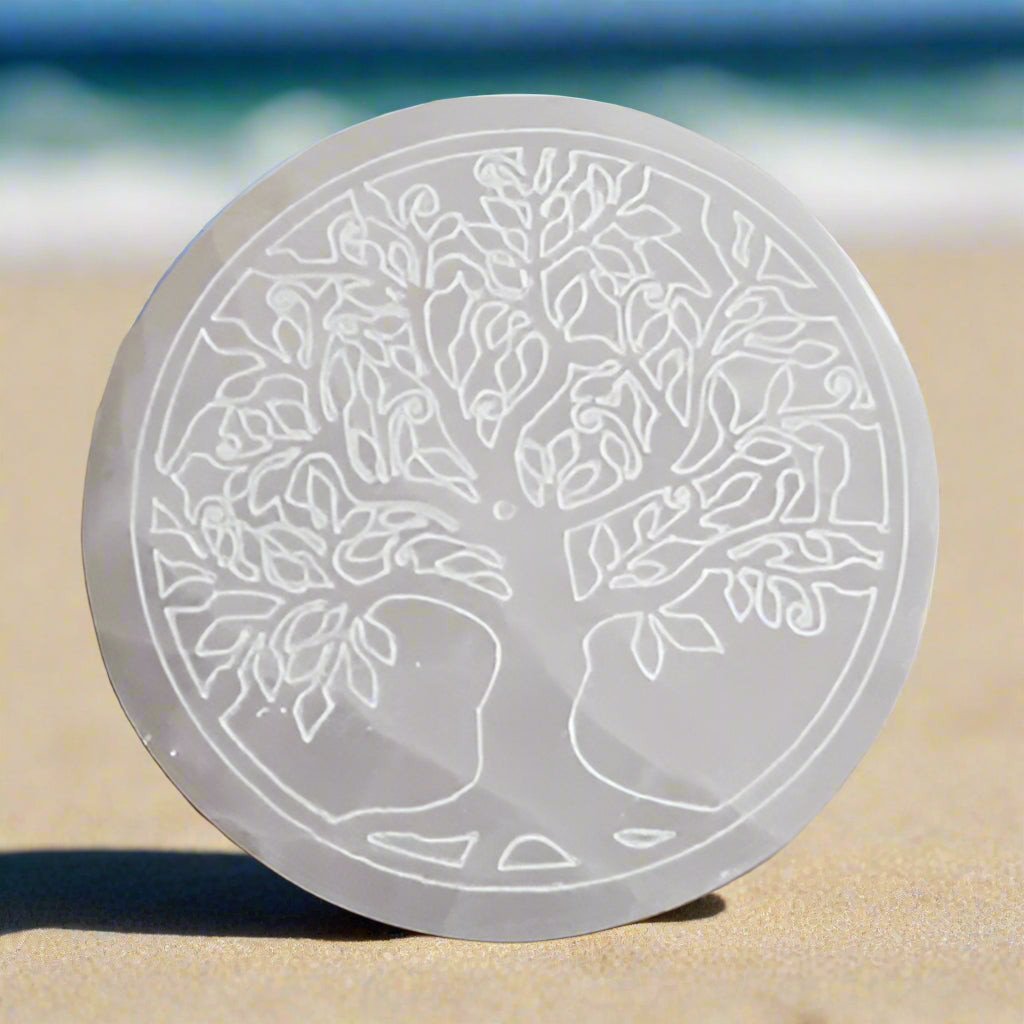 4" Charging Plate w/Tree of Life Design