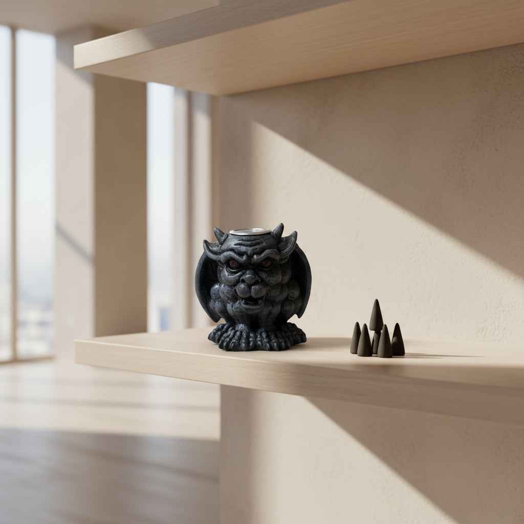 Gargoyle Backflow Incense Burner for a Mystical Aromatic Experience