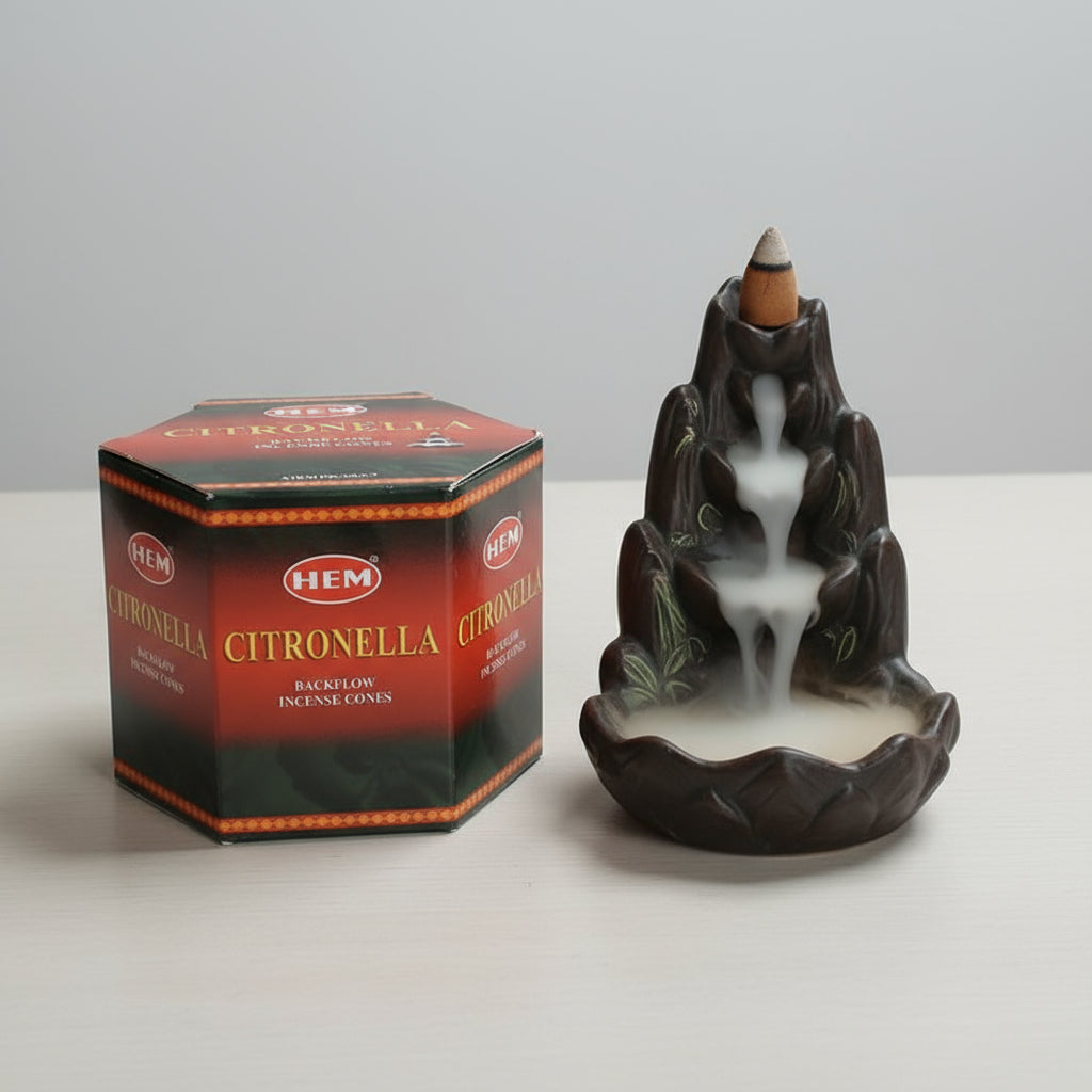 Hem Citronella Back Flow Incense Cones - Divine Intentions