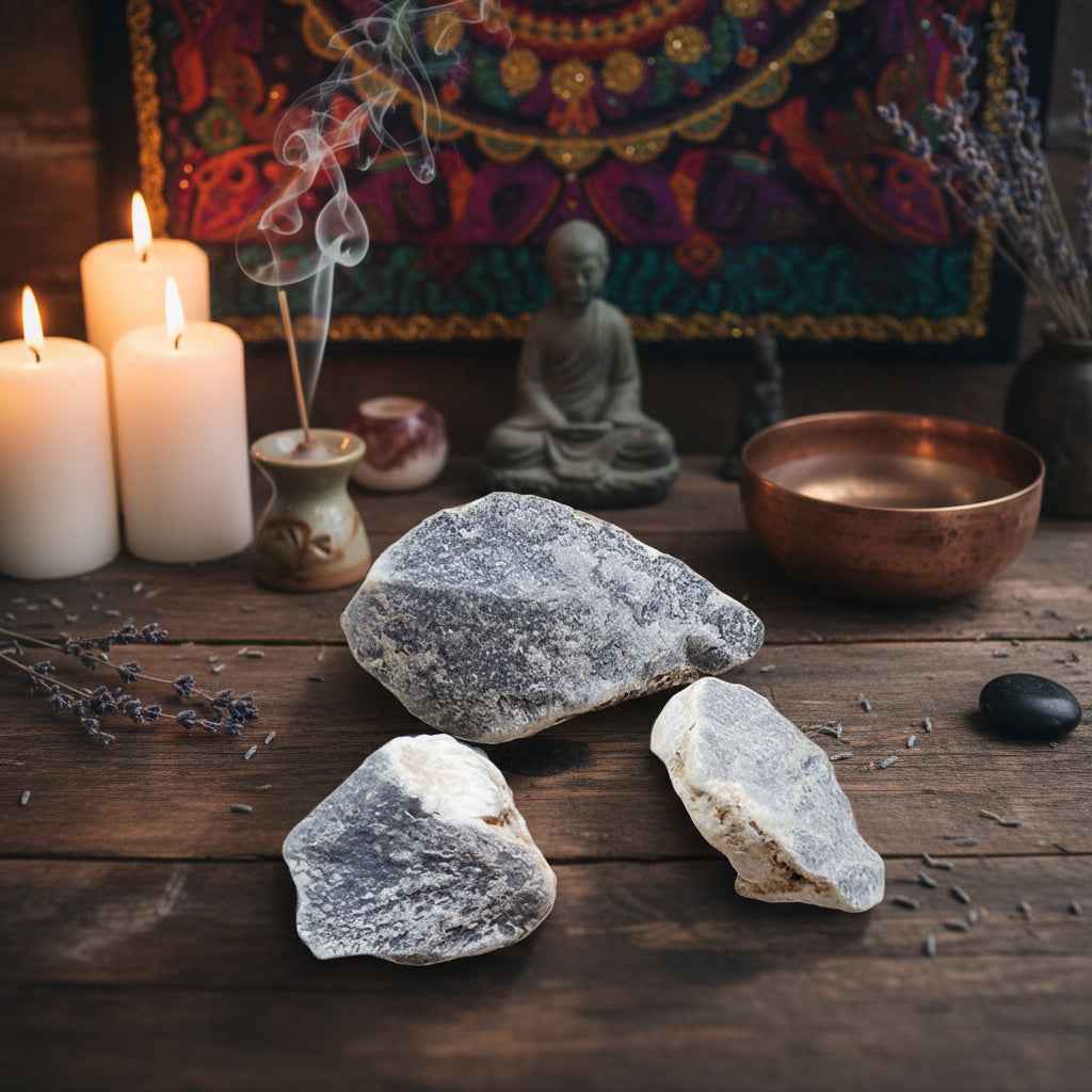 Angelite Rough Stones for Connecting to Your Higher Self