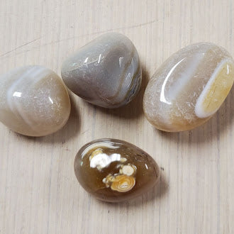 Banded Brown Agate Polished Gemstone