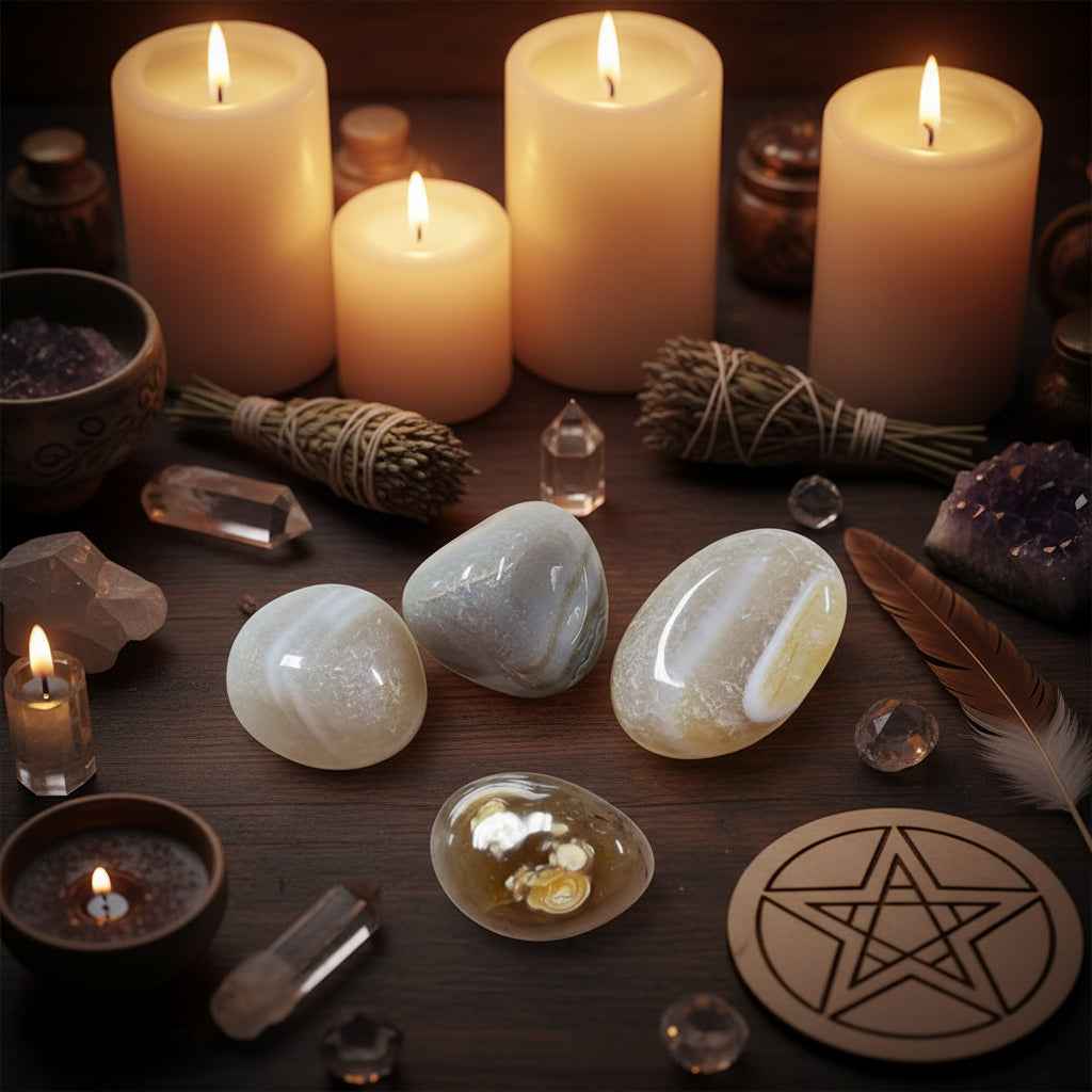 Banded Brown Agate Gemstone - Polished Natural Beauty