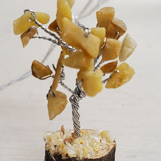 Small Yellow Quartz Gemstone Tree
