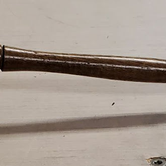 Brass Snuffer with wooden Handle