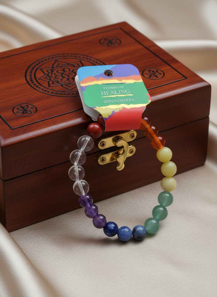7 Chakra 8 MM Bracelet