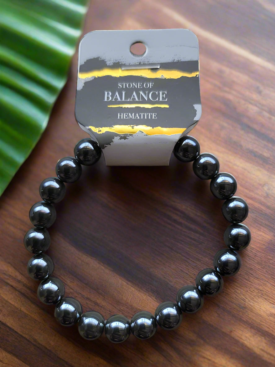 Hematite 8 MM Stretch Bracelet