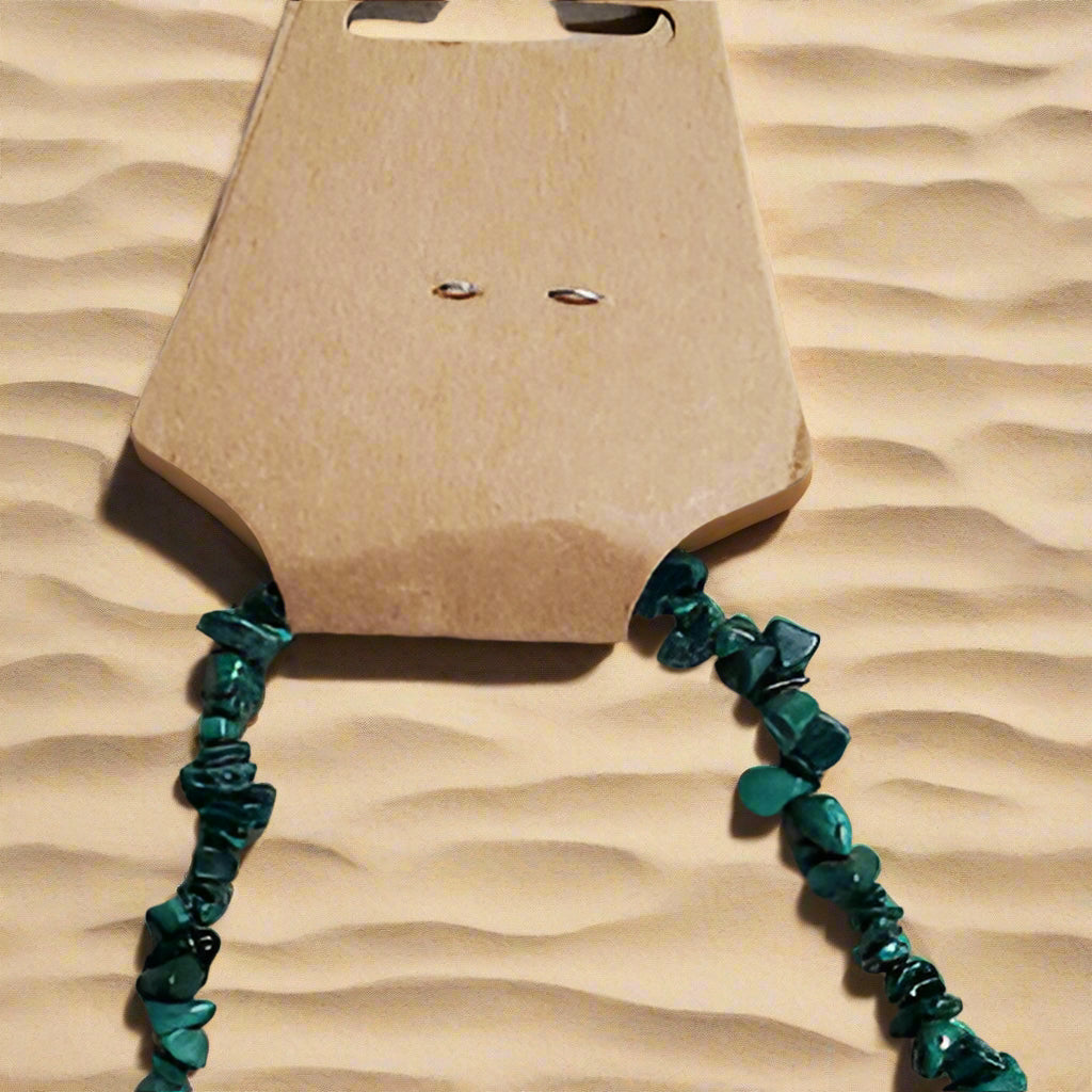 Malachite Chip Gemstone Bracelet