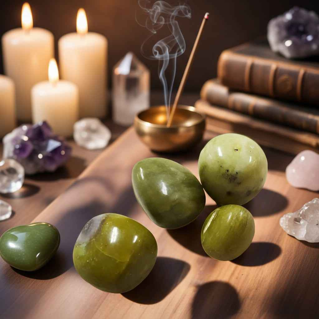 Lemon Jade Tumbled Stones 20-30 MM