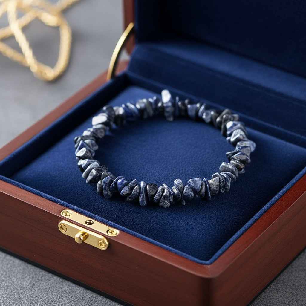 Sodalite Chip Gemstone Bracelet