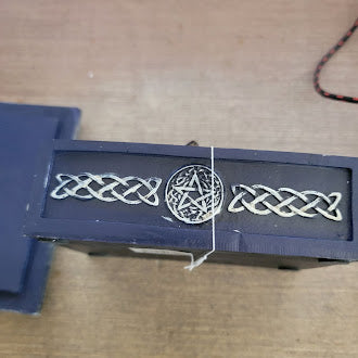 Book Of Spells Tarot Box With Pentegram Design