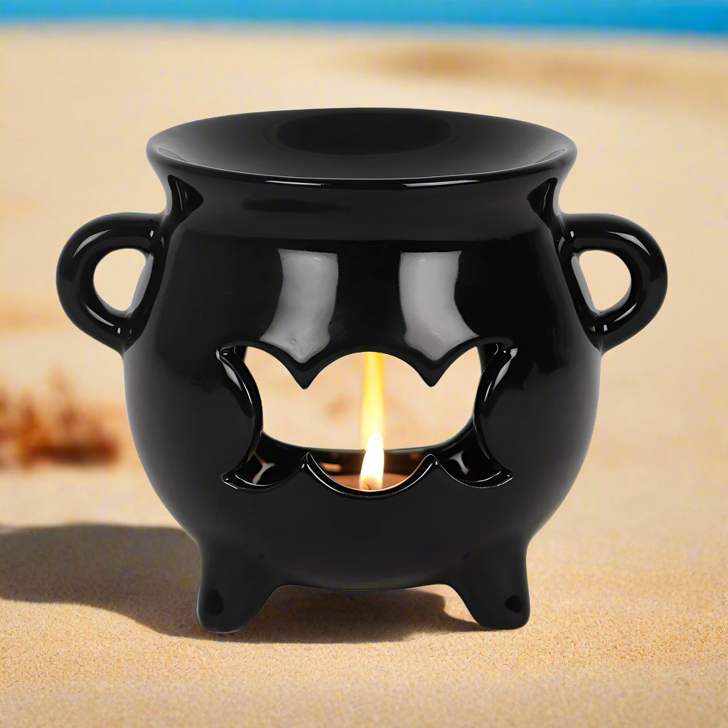 Triple Moon Cauldron Oil Burner