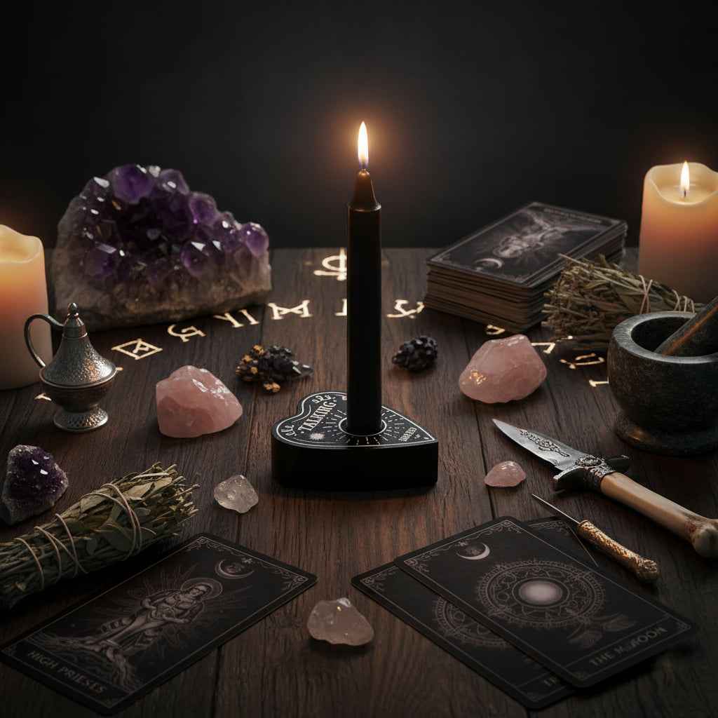 Planchette Chime Candle Holder for Mystical Home Decor