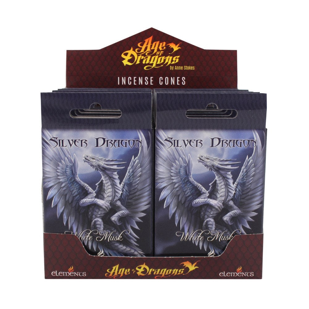 Silver Dragon White Musk Incense Cones
