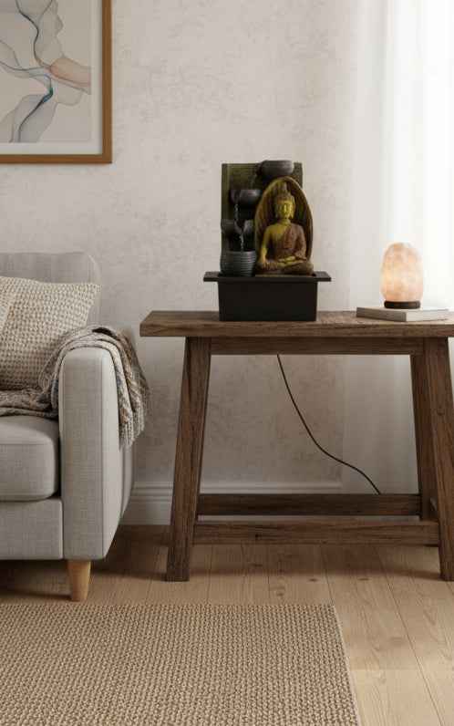 Earth Touching Buddha Fountain - Serene Décor for Mindfulness and Tranquility