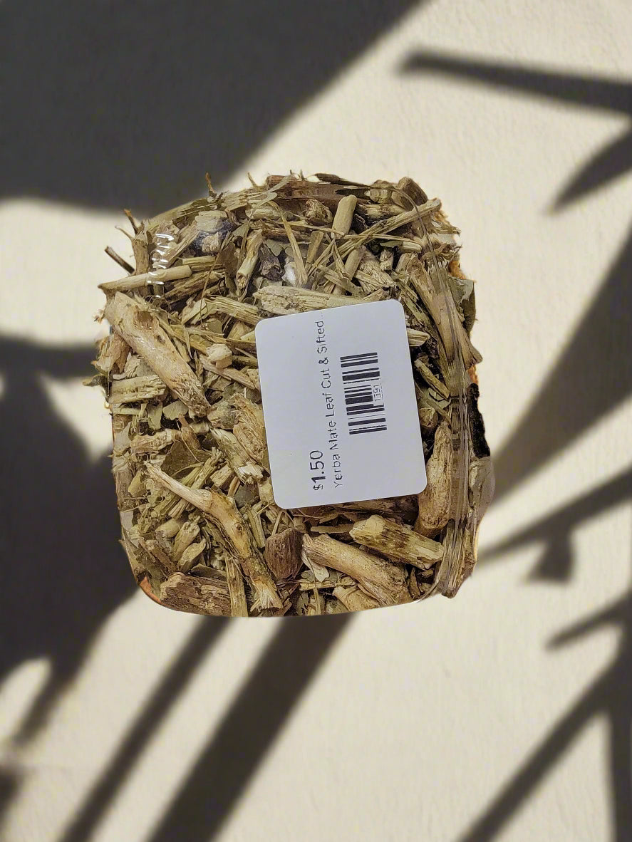 Yerba Mate Leaf Cut & Sifted Bulk 1.5 Oz