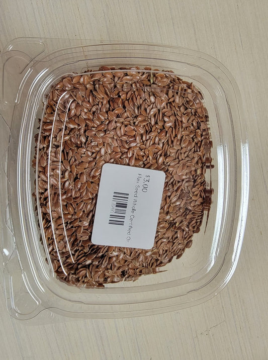 Flax Seed Whole Certified Organic Bulk 3 OZ