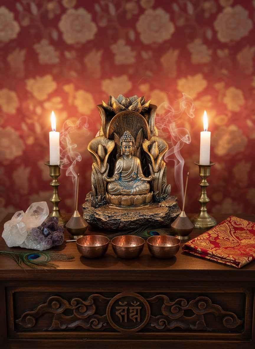 Buddha Backflow Incense Burner for Tranquil Aromatherapy and Meditation