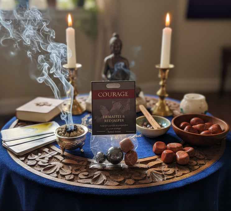 Courage Stone Set for Empowerment and Inner Strength