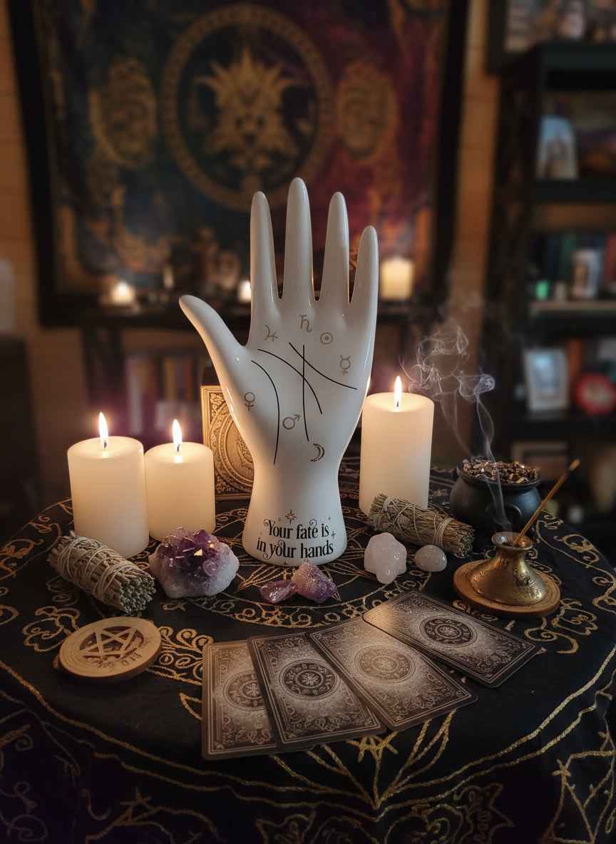 Palmistry Hand Statue For Palm Reading