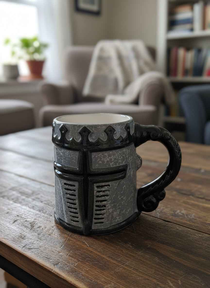 Ceramic Knight Coffee Cup - Unique and Stylish Drinkware for Enthusiasts