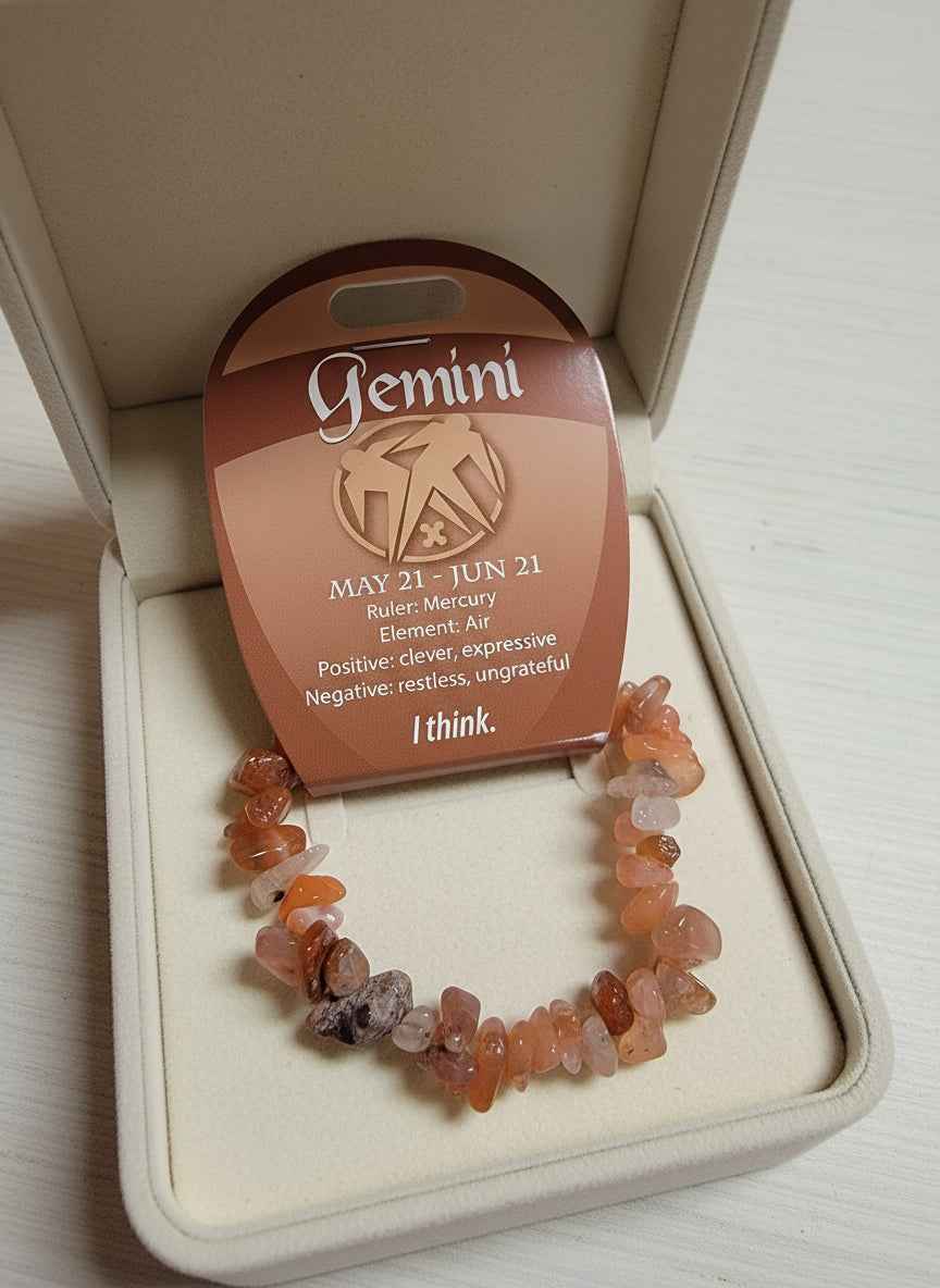 Gemini Energy Stone Bracelet for Enhanced Vitality and Balance