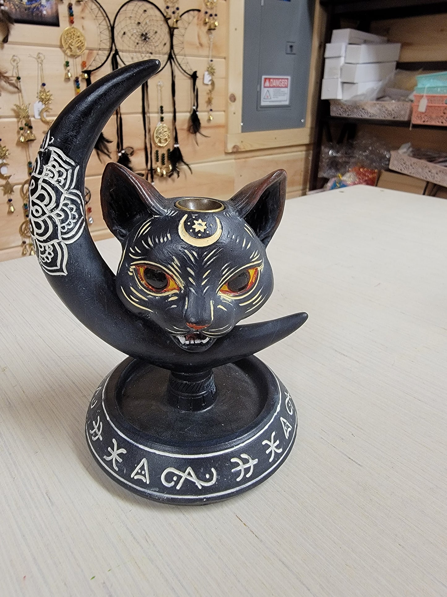 Black Cat Backflow Incense Burner