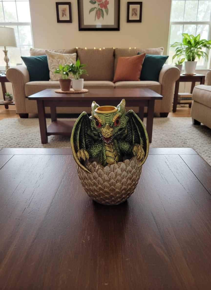 Dragon Egg Backflow Incense Burner for Tranquil Aromatherapy