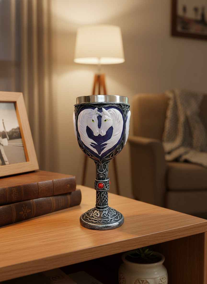 Unicorn Pair Goblet