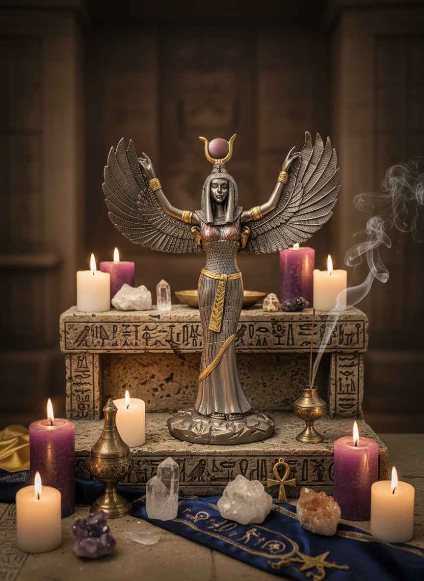 Bronze Egyptian Isis Statue for Timeless Home Décor