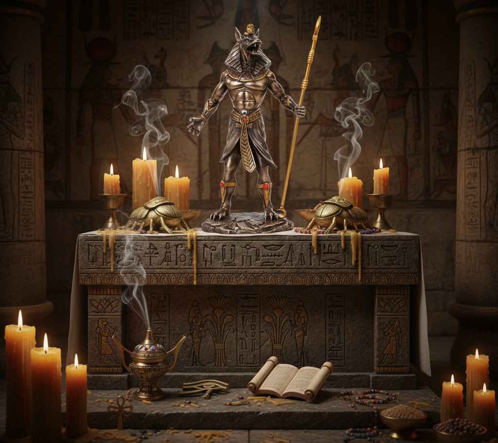 Bronze Egyptian Anubis Statue - Exquisite Home Décor and Spiritual Symbol