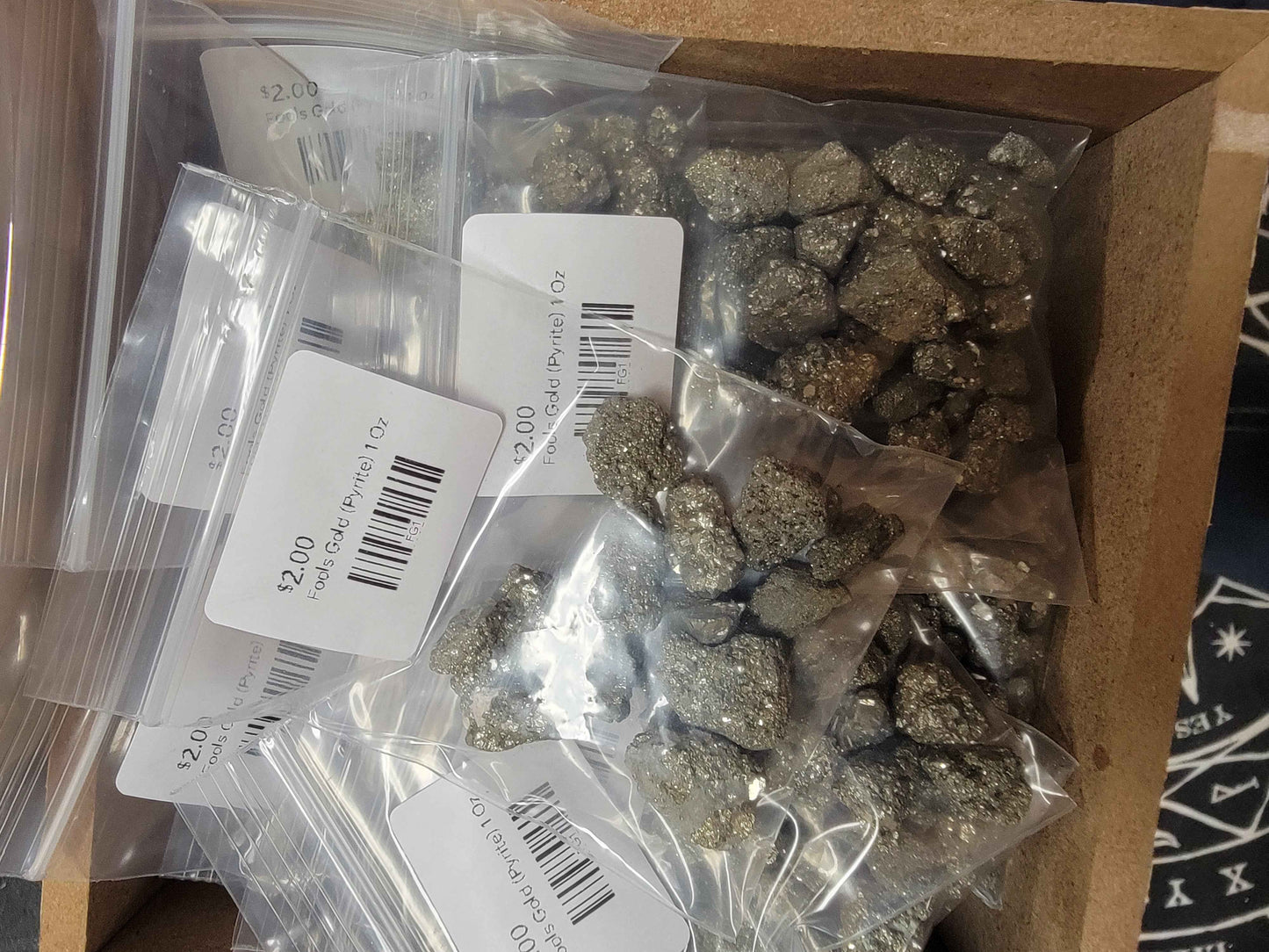 Fools Gold (Pyrite) 1 Oz - Natural Crystal for Healing and Decor