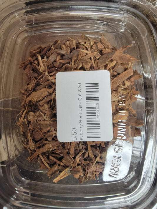 Bayberry Root Bark Cut & Sifted 1 Ounce