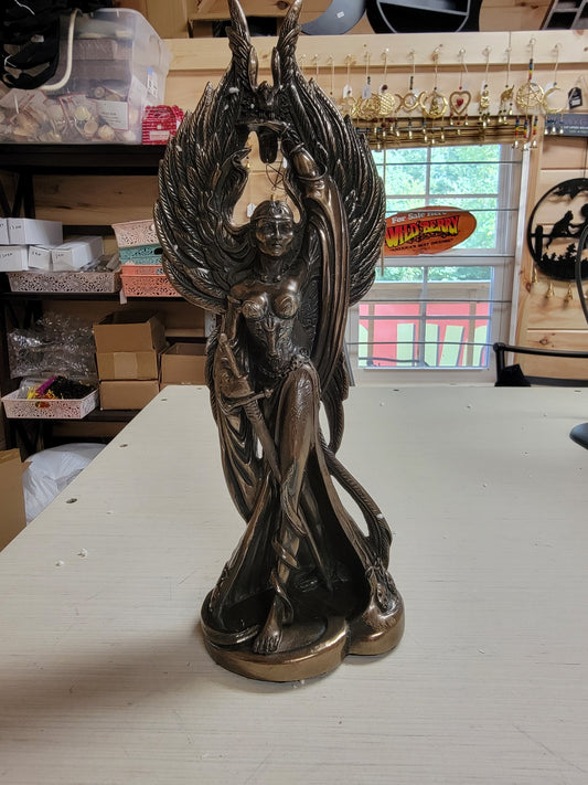 Morrigan War Goddess Bronze Statue