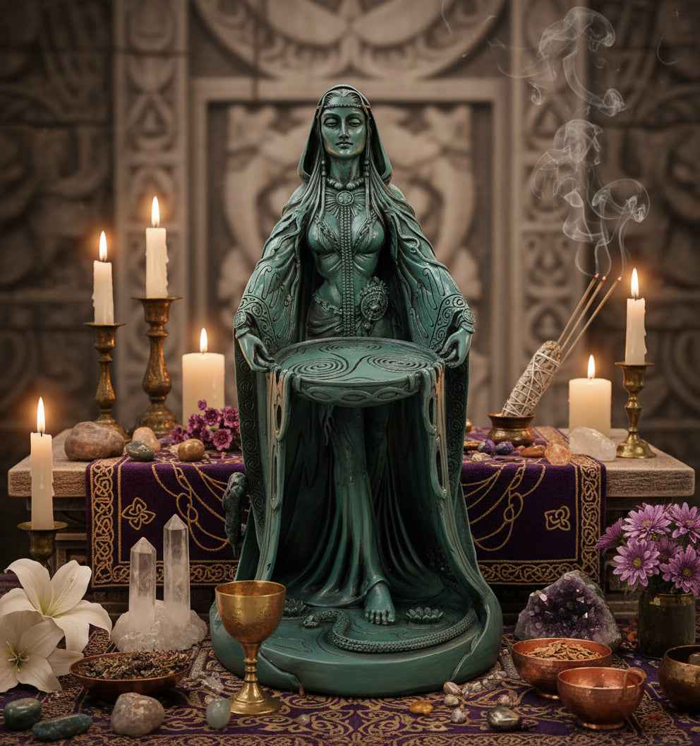 Celtic Danu Goddess Statue - Exquisite Home Decor and Spiritual Connection
