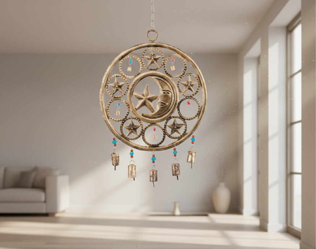 Circular Moon & Star Chime
