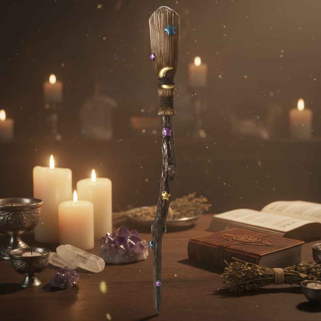 Witches Broom Mystical Wand - Enchant Your Space with Magic