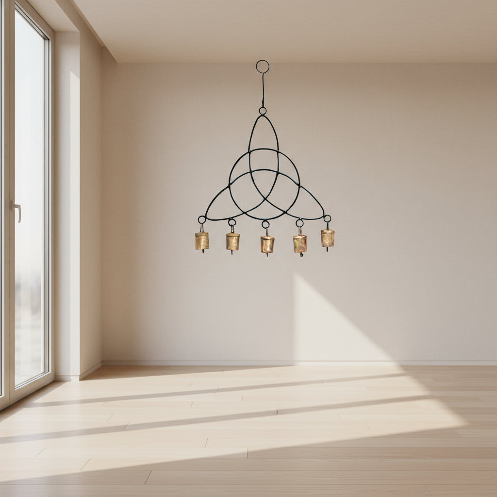 Triquetra Metal Wind Chime 14"H