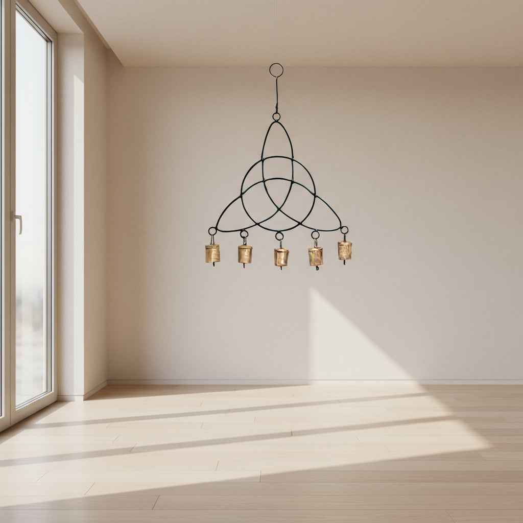 Triquetra Metal Wind Chime 14" - Stunning Home Decor for Tranquil Spaces