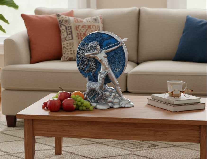 Diana Moon Goddess Statue - Enchanting Home Decor for Spiritual Serenity