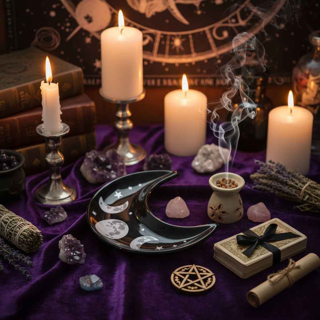 Crescent Moon Trinket Dish for Elegant Home Decor