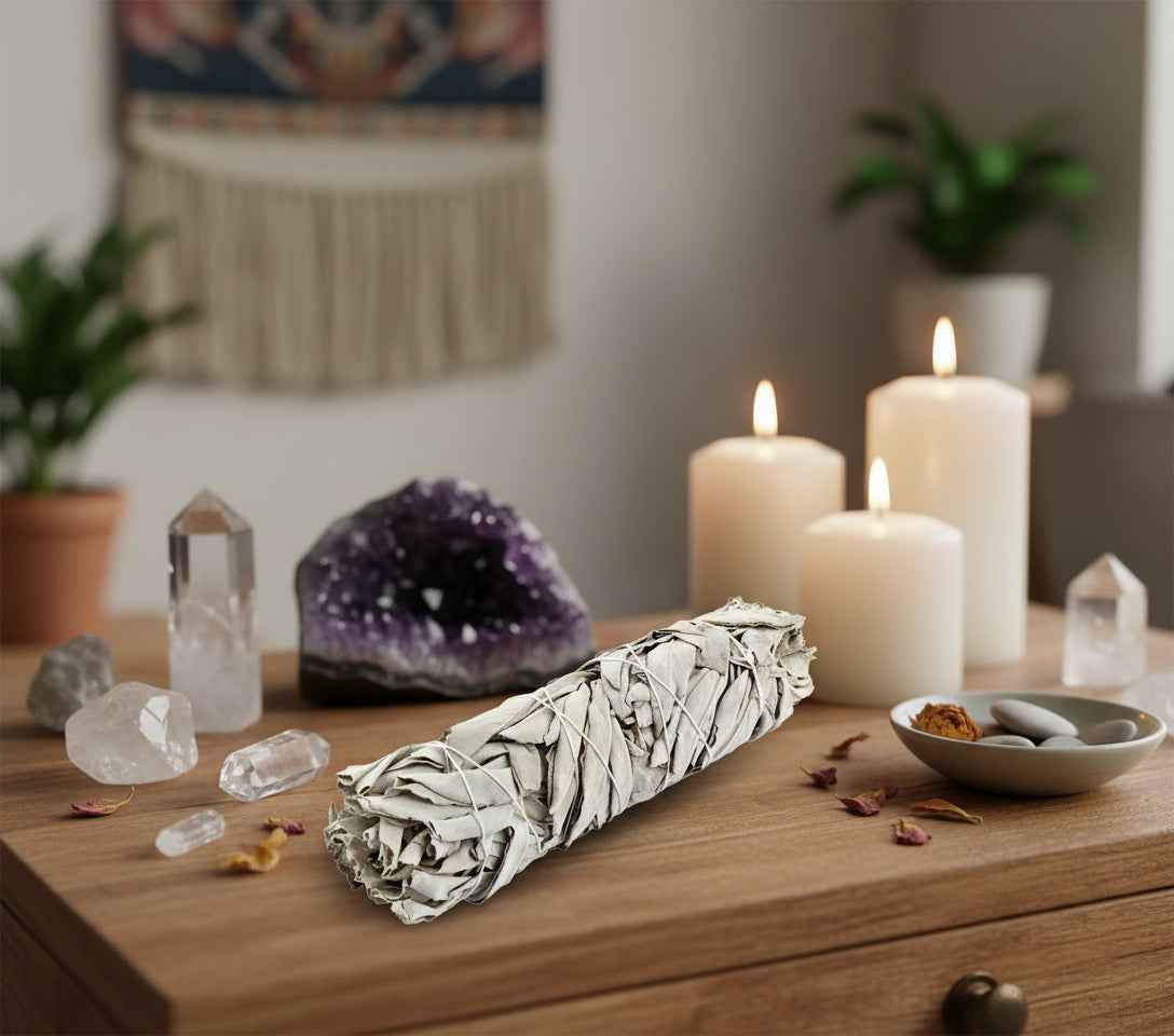 California White Sage Smudge Stick - 7 Inch Natural Cleansing Tool