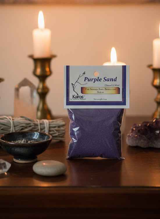 Purple Sand 4 OZ Cleaned and Sifted - Perfect for Crafts and Decor
