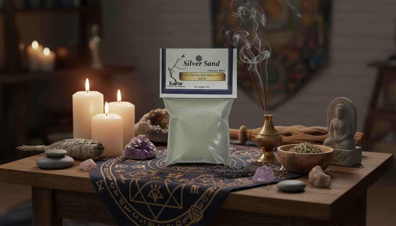 Silver Sand Cleaned & Sifted 4 OZ for Crafting and Landscaping