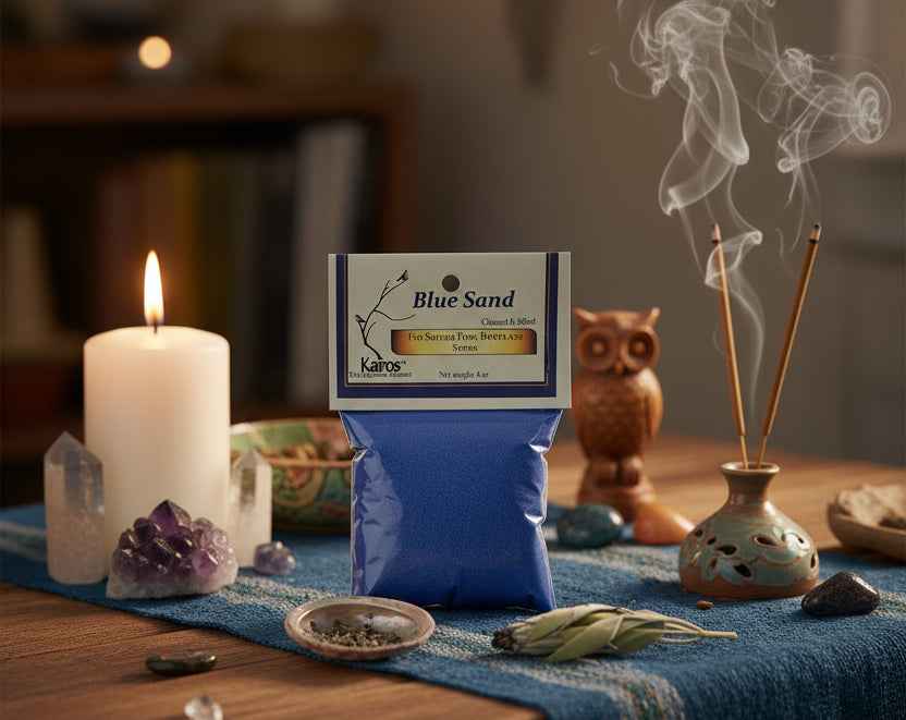 Blue Sand for Crafts - 4 OZ Cleaned & Sifted