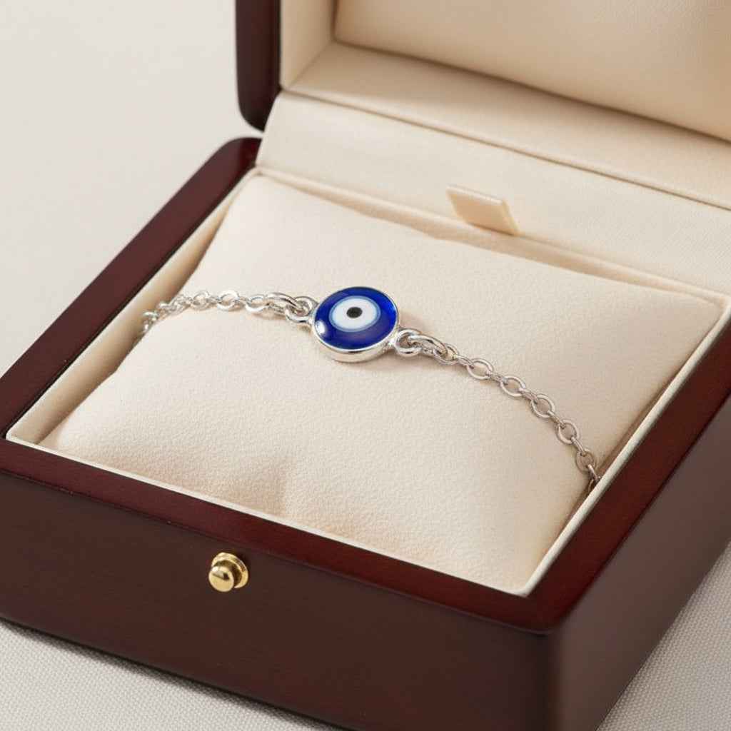 Evil Eye Adjustable Necklace for Protection and Style