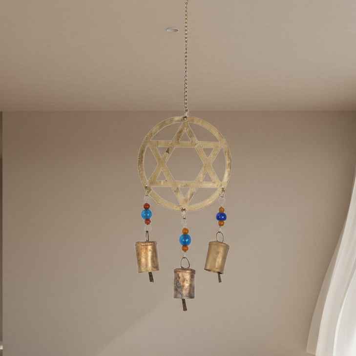 Pentacle Wind Chime - Enchanting Decor for Harmony and Balance