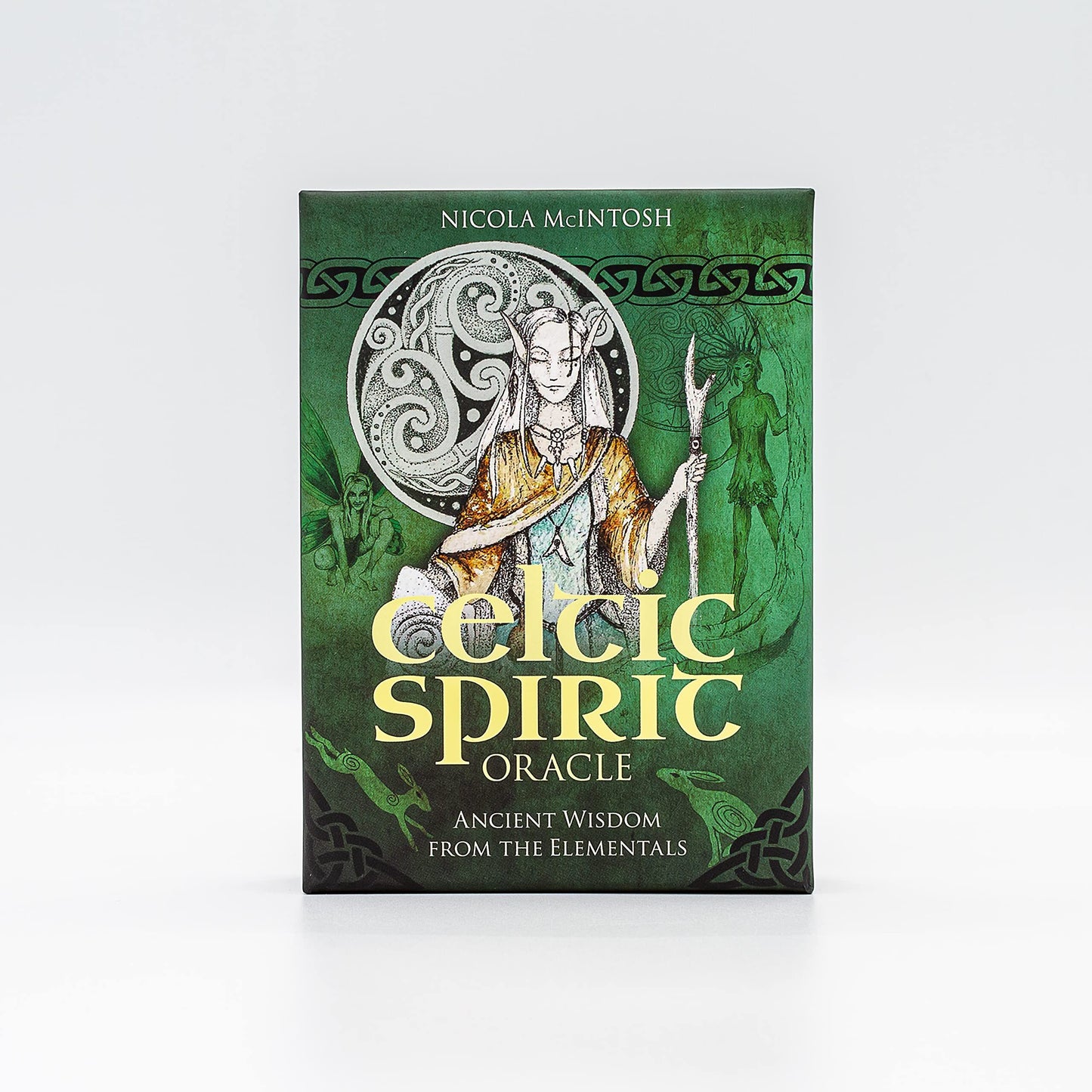 Celtic Spirit Oracle: Ancient Wisdom from the Elementals (36 gilded-edge full-color cards and 112-page book)