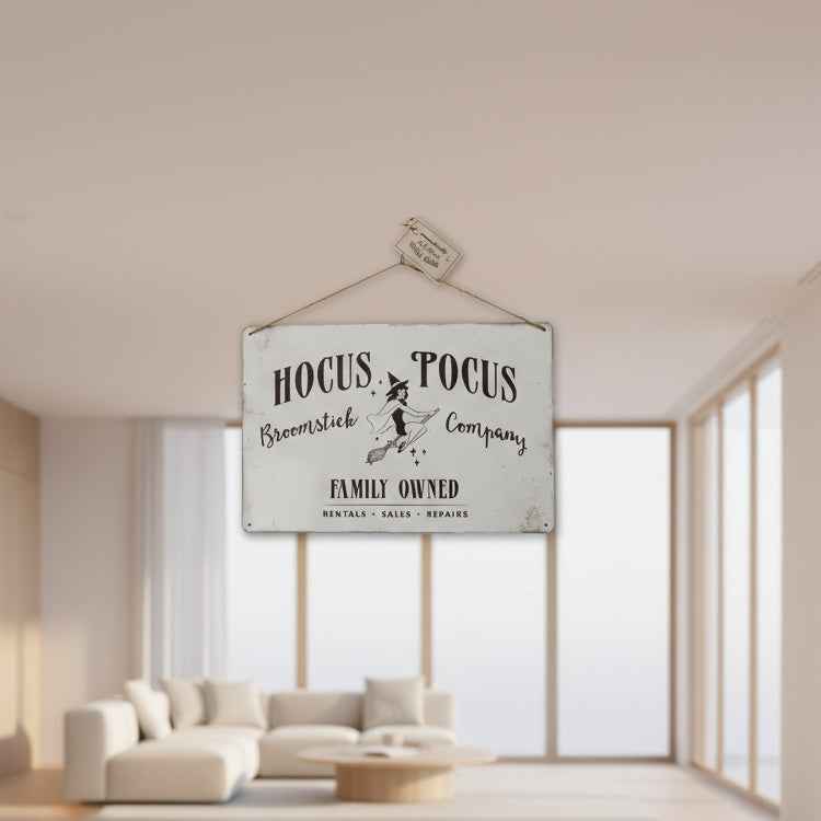 Hocus Pocus Metal Hanging Sign for Enchanting Home Decor